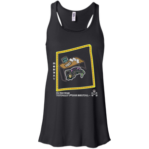 Mondays - Canvas Flowy Racerback Tank - Totally F*ing Brutal