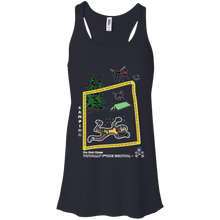 Camping -  Canvas Flowy Racerback Tank - Totally F*ing Brutal