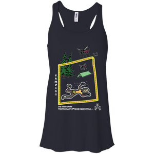 Camping -  Canvas Flowy Racerback Tank - Totally F*ing Brutal