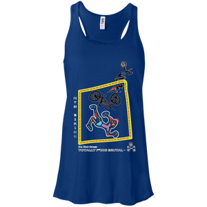 Mountain Biking - Canvas Flowy Racerback Tank - Totally F*ing Brutal