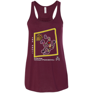 Box jumps - Canvas Flowy Racerback Tank - Totally F*ing Brutal