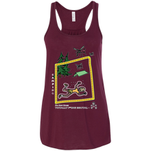 Camping -  Canvas Flowy Racerback Tank - Totally F*ing Brutal