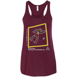 Kettlebells - Canvas Flowy Racerback Tank - Totally F*ing Brutal
