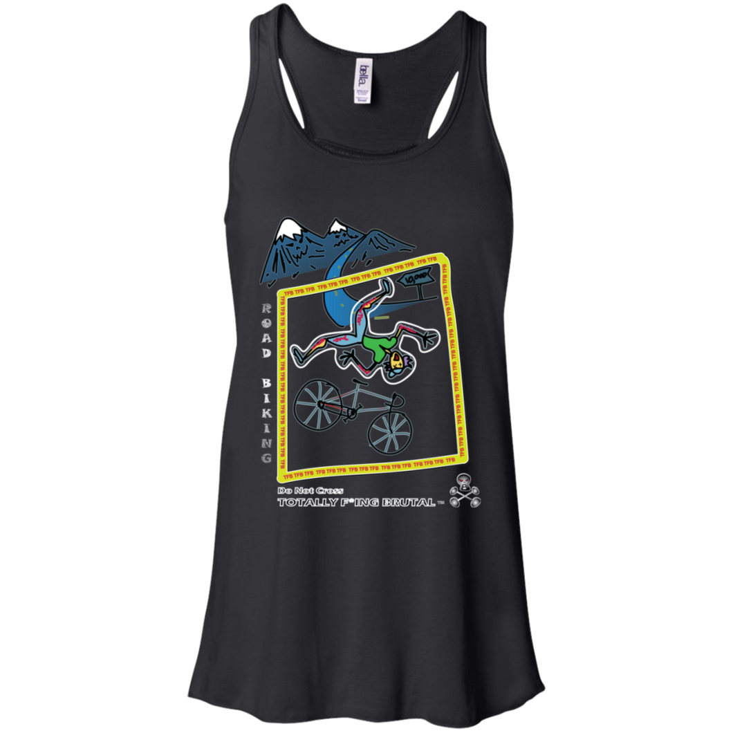 Cycling - Canvas Flowy Racerback Tank - Totally F*ing Brutal