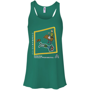 Mansplaining - Canvas Flowy Racerback Tank - Totally F*ing Brutal