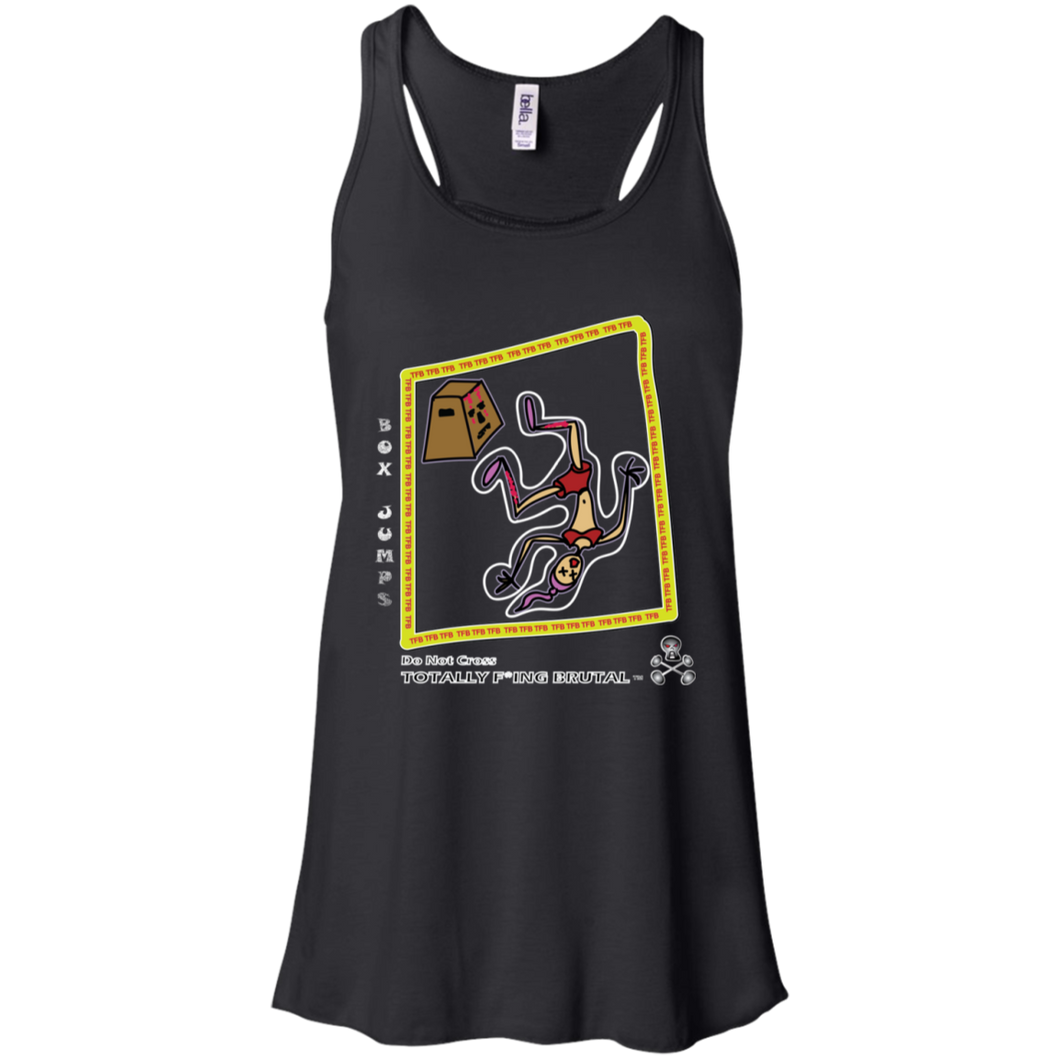 Box jumps - Canvas Flowy Racerback Tank - Totally F*ing Brutal