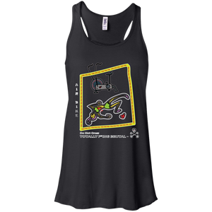 Air bike - Canvas Flowy Racerback Tank - Totally F*ing Brutal