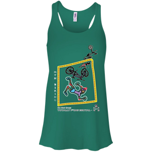 Mountain Biking - Canvas Flowy Racerback Tank - Totally F*ing Brutal