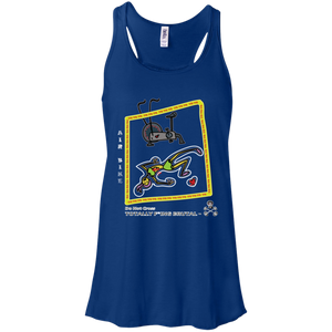 Air bike - Canvas Flowy Racerback Tank - Totally F*ing Brutal