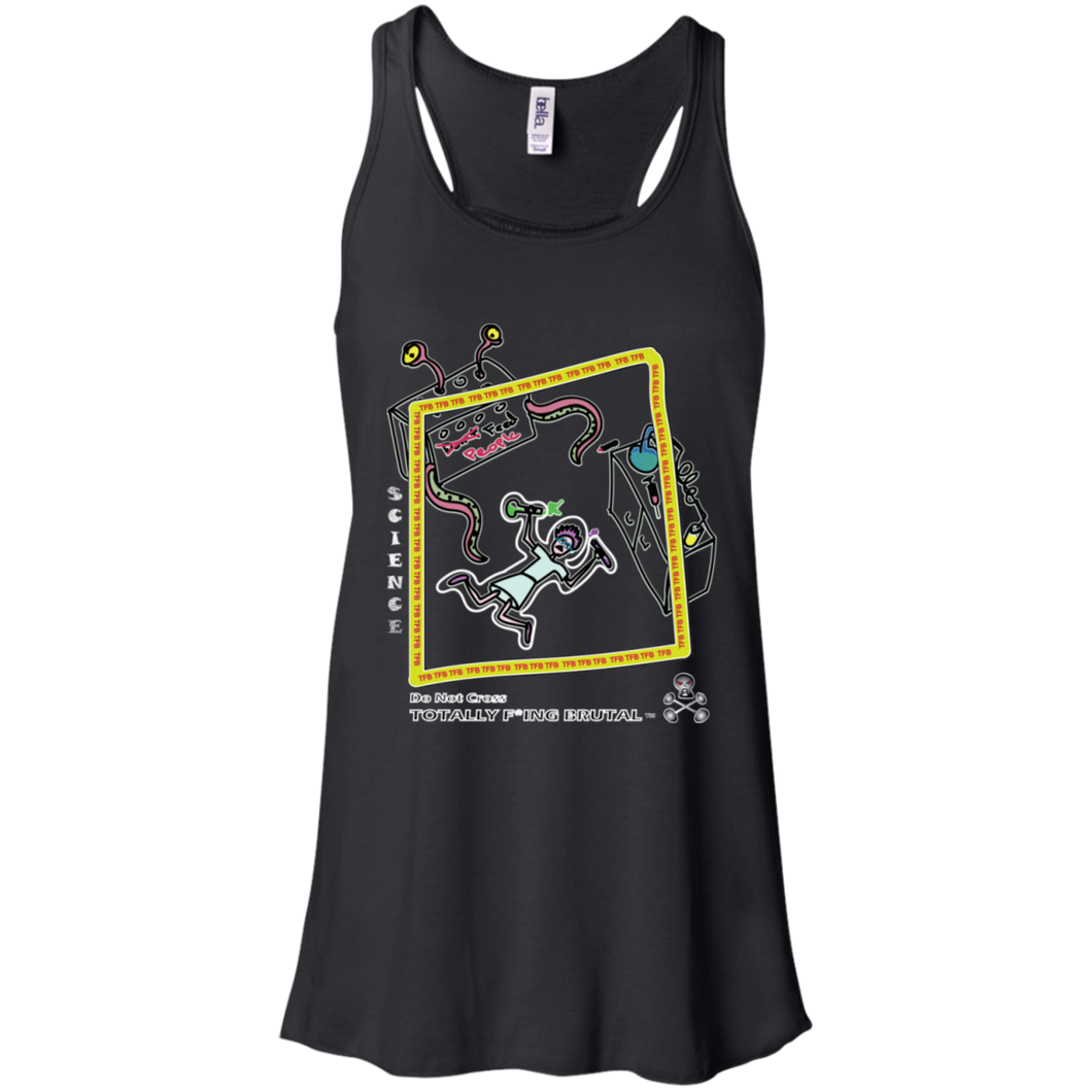 Mad Science - Canvas Flowy Racerback Tank - Totally F*ing Brutal