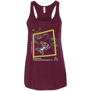 Mad Science - Canvas Flowy Racerback Tank - Totally F*ing Brutal