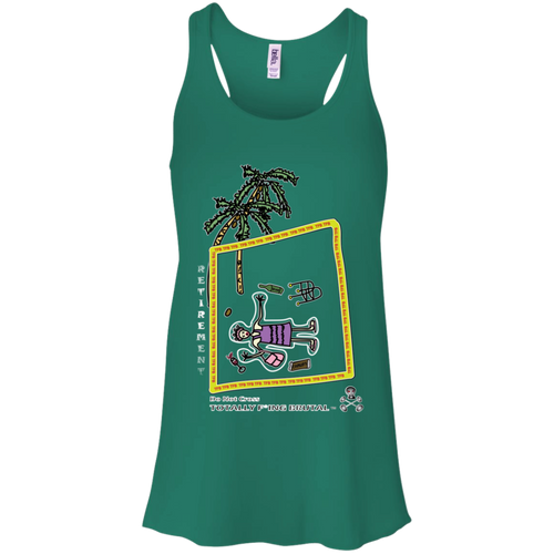 Retirement - Canvas Flowy Racerback Tank - Totally F*ing Brutal