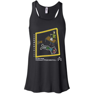 Mansplaining - Canvas Flowy Racerback Tank - Totally F*ing Brutal