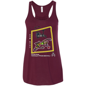 Air bike - Canvas Flowy Racerback Tank - Totally F*ing Brutal