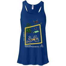 Camping -  Canvas Flowy Racerback Tank - Totally F*ing Brutal