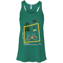 Camping -  Canvas Flowy Racerback Tank - Totally F*ing Brutal