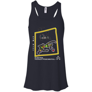 Air bike - Canvas Flowy Racerback Tank - Totally F*ing Brutal