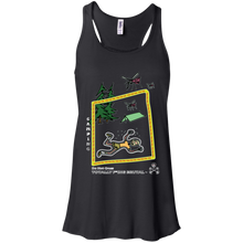 Camping -  Canvas Flowy Racerback Tank - Totally F*ing Brutal