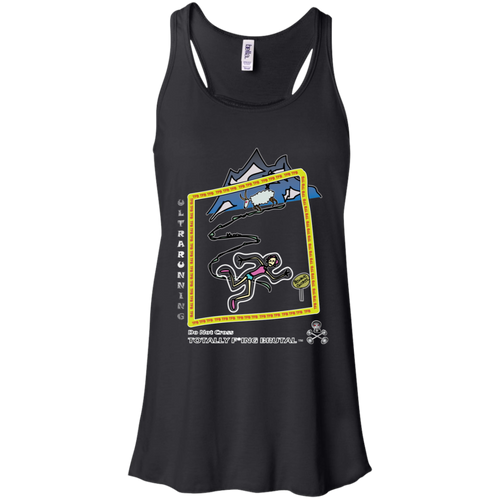 Trail Running - Canvas Flowy Racerback Tank - Totally F*ing Brutal