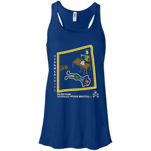 Mansplaining - Canvas Flowy Racerback Tank - Totally F*ing Brutal