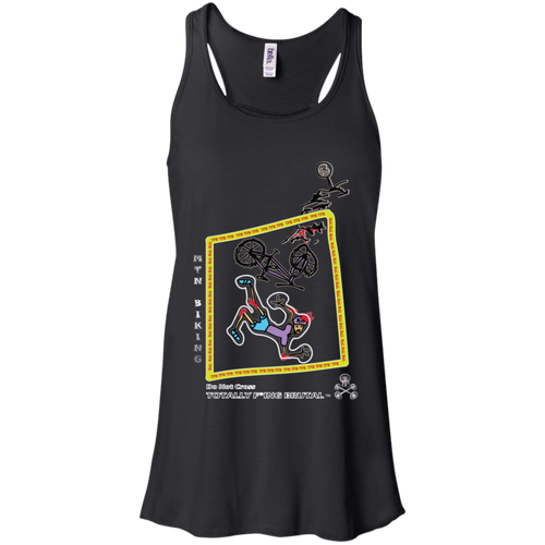 Mountain Biking - Canvas Flowy Racerback Tank - Totally F*ing Brutal