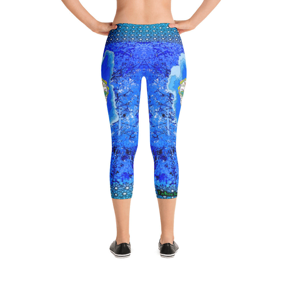 Winter Chill Aspens - Tahoe Sugar Skull Capri Leggings - Totally F*ing Brutal