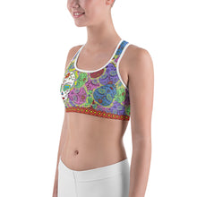 Rainbow - Tahoe Sugar Skull Sports Bra - Totally F*ing Brutal
