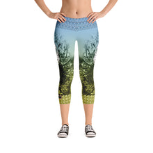 Ancient Green - Tahoe Sugar Skull Capri Leggings - Totally F*ing Brutal
