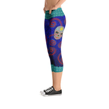 Nightshade Outback Sugar Skull -  Capri Leggings - Totally F*ing Brutal