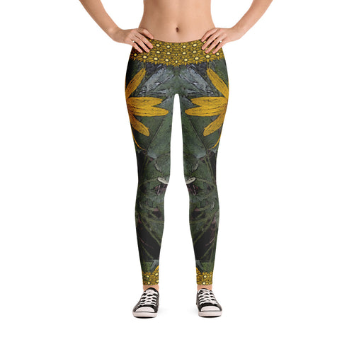 Golden Flower Leggings - Totally F*ing Brutal