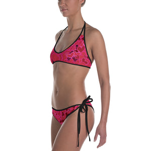 Love Hearts Sugar Skull Bikini - Totally F*ing Brutal