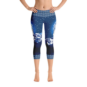 Mountain Moon - Tahoe Sugar Skull Capri Leggings - Totally F*ing Brutal