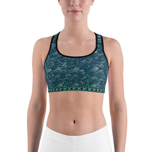 Green Marble Sports bra - Totally F*ing Brutal
