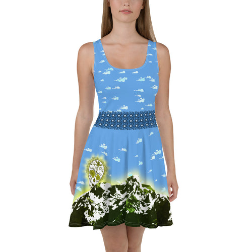 Alpine Sunrise - Tahoe Sugar Skull Skater Dress - Totally F*ing Brutal
