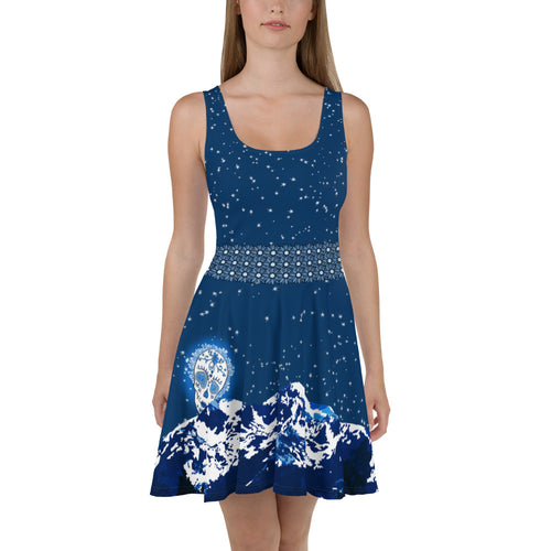 Mountain Moon - Tahoe Sugar Skull Skater Dress - Totally F*ing Brutal