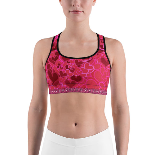 Love Hearts Sports bra - Totally F*ing Brutal