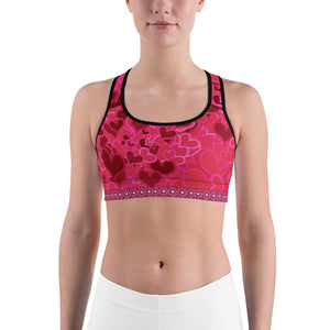 Love Hearts Sports bra - Totally F*ing Brutal