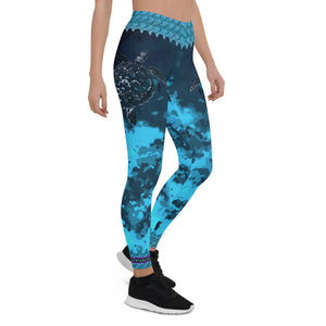 Sea Turtle Aussie Wild Side Leggings