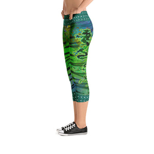 Tiger-Dragon capri leggings - Totally F*ing Brutal