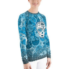 Deep Blue - Tahoe Sugar Skull Women's Rash Guard - Totally F*ing Brutal