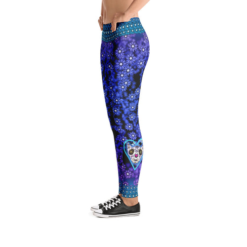 Kitty Sugar Skull Leggings - Totally F*ing Brutal