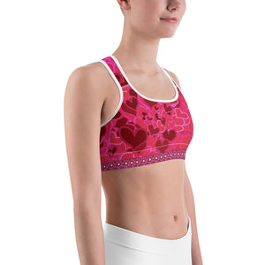 Love Hearts Sports bra - Totally F*ing Brutal