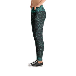 Green Marble Leggings - Totally F*ing Brutal