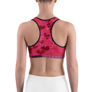 Love Hearts Sports bra - Totally F*ing Brutal