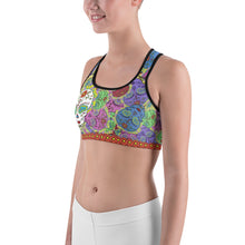 Rainbow - Tahoe Sugar Skull Sports Bra - Totally F*ing Brutal
