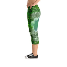 Emerald - Tahoe Sugar Skull Capri Leggings - Totally F*ing Brutal