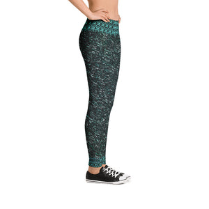 Green Marble Leggings - Totally F*ing Brutal