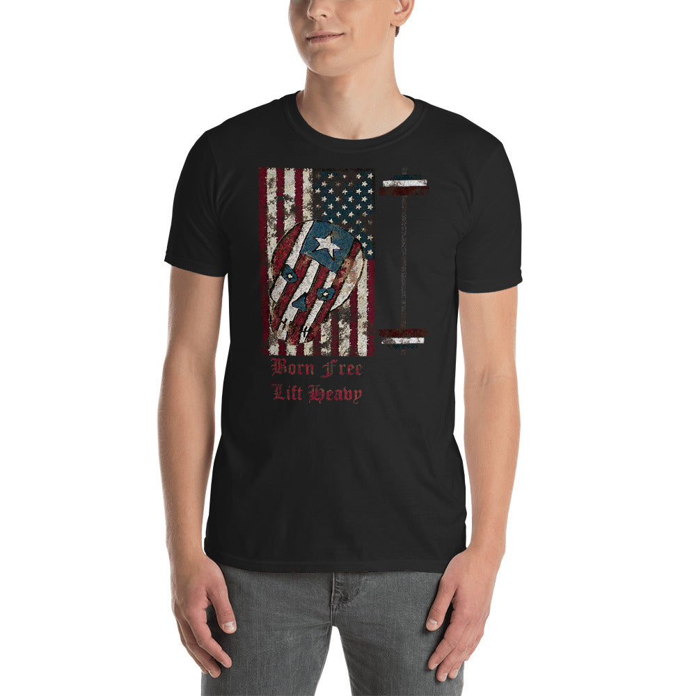 Freedom Skull Short-Sleeve Unisex T-Shirt - Totally F*ing Brutal