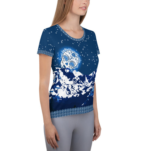 Mountain Moon - Tahoe Sugar Skull Athletic T-shirt - Totally F*ing Brutal