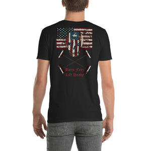 Freedom Skull and Cross bars Unisex T-Shirt - Totally F*ing Brutal